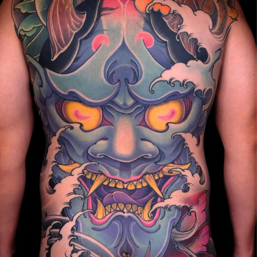 Gundari Myoo Japanese Deity Back Tattoo Singapore – CK Tattoo